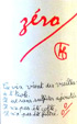 Cuvée Zéro - Vin du Domaine des Chausselières - Le Pallet